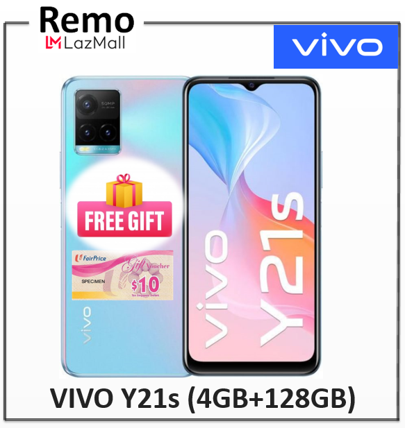 Vivo Y21s 4GB+1GB Extended Ram +NTUC Voucher+ Free Gift * 2 Years Warranty By Vivo*