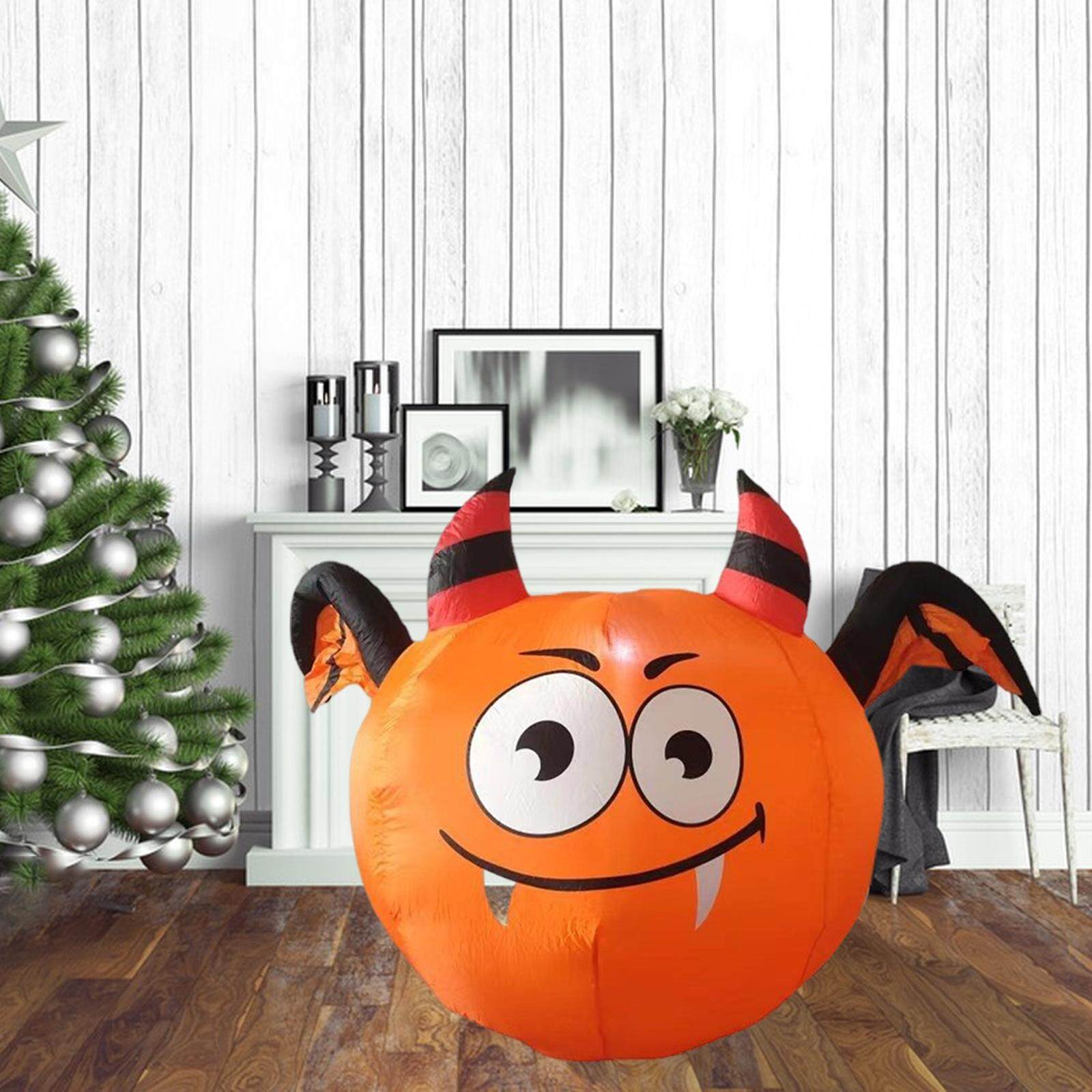 Perfeclan Lighted Halloween Inflatable Pumpkins Decorations for Outdoor Lawn Halloween