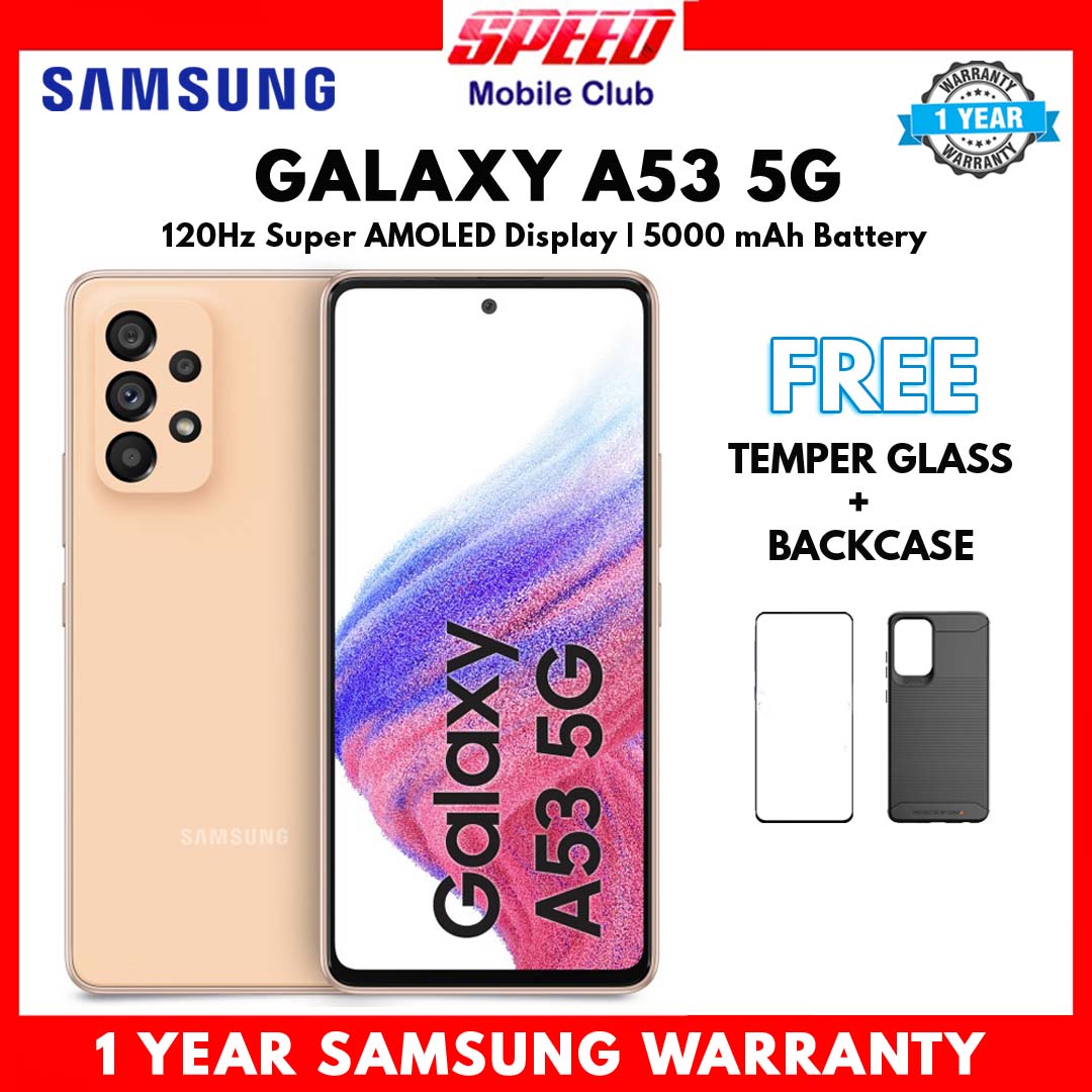 Samsung Galaxy A53 5G | 8GB+128GB | 8GB+256GB | Brand New | Local Set | 1 Year Samsung Warranty | FREE TEMPER GLASS+BACK CASE OR DISCOUNT PRICE